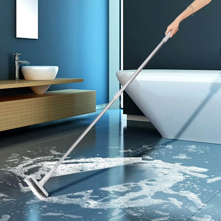 Bathroom Kitchen Floor Scrub Brush Stiff Bristles Broom Long Handle Wiper  Tools