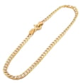 thumbnail image 2 of Pulsera BARBADA DIAMANTADA Casa del Anillo 3 mm ORO SÓLIDO 10K amarillo, 2 of 4