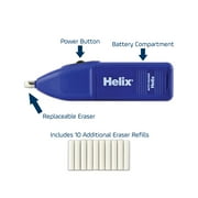 Helix Automatic Battery Powered Art Eraser with 10 Eraser Refills