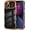 Black, variant on for iPhone 11 Pro Case Cute Curly Wave Frame Shape Phone Cases, Thin Slim Luxury Plating Wavy Edge Soft TPU Bumper Shockproof Rubber Protective Cover for Women Girls, Love Heart-Dark Purple