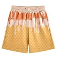 thumbnail image 3 of WhouRiu Kids Girls Pants Fashion High Elastic Waist Comfortable Shorts Trousers with Pockets Children Girls Casual Beach Pants Orange,Sizes 2-3, 3 of 3