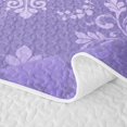 thumbnail image 5 of Homewish Bohemian Skull Quilt King,Victorian Damask King Coverlet Set,Halloween Duvet,3pcs, 5 of 7