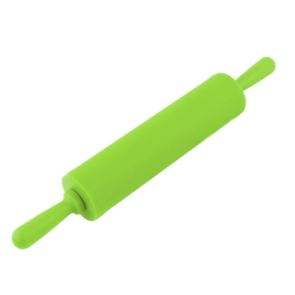 Household Silicone Surface Dumpling Bread Making Tool Dough Rolling Pin Green