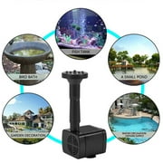 Vikakiooze Solar fountain Water Pump, Solar Powered Water fountains Pump With 4 Nozzles, DIY Water Feature Outdoor fountains For Bird Bath,garden And Fish Tank