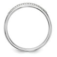 thumbnail image 2 of 14K White Gold Ring Band Wedding Diamond Round , Size 5, 2 of 7