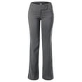 thumbnail image 1 of MixMatchy Women's High Waist Slim Boot-Cut Stretch Office Pants Trousers, 1 of 6