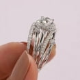 thumbnail image 3 of PULABO Modern Proposal Wedding Ladies Gift for Wife Comfortable Fit Dazzling AAA Zircon Cubic Zirconia Ring Perfect Present Gift Box Included, 3 of 7
