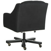 Safavieh  Salazar Adjustable Swivel Black/ Taupe Desk Chair - 25.4" x 26.8" x 35.2"