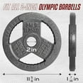 thumbnail image 4 of Yes4All Tri Grip Cast Iron Olympic Weight Plates, 25 lbs, 4 of 7