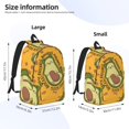 thumbnail image 4 of Balery Avocado Dog Vintage Canvas Backpack for Men and Women - Large Capacity, Durable Travel Laptop Bag for School, Work, Hiking, and Outdoor Activities, 4 of 7