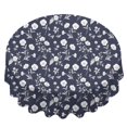 thumbnail image 2 of Pioneer Flower Floral Print Pattern Round Tablecloth 60 X 60 Inch, Wrinkle Resistant Wipeable Table Cloth for Kitchen Dining Picnic Patio Party, 2 of 6
