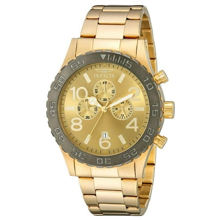 Chronograph Rose Gold Plated - Men's 15160 Specialty Chronograph 18k Gold Ion-Plated Stainless Steel...