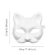 thumbnail image 3 of Máscara de Gato Blanco - Artesanía de Papel Pintado a Mano, Banda Elástica, para Niños Adultos Cosplay, DIY Pintura y Decoración de Fiestas, 3 of 6