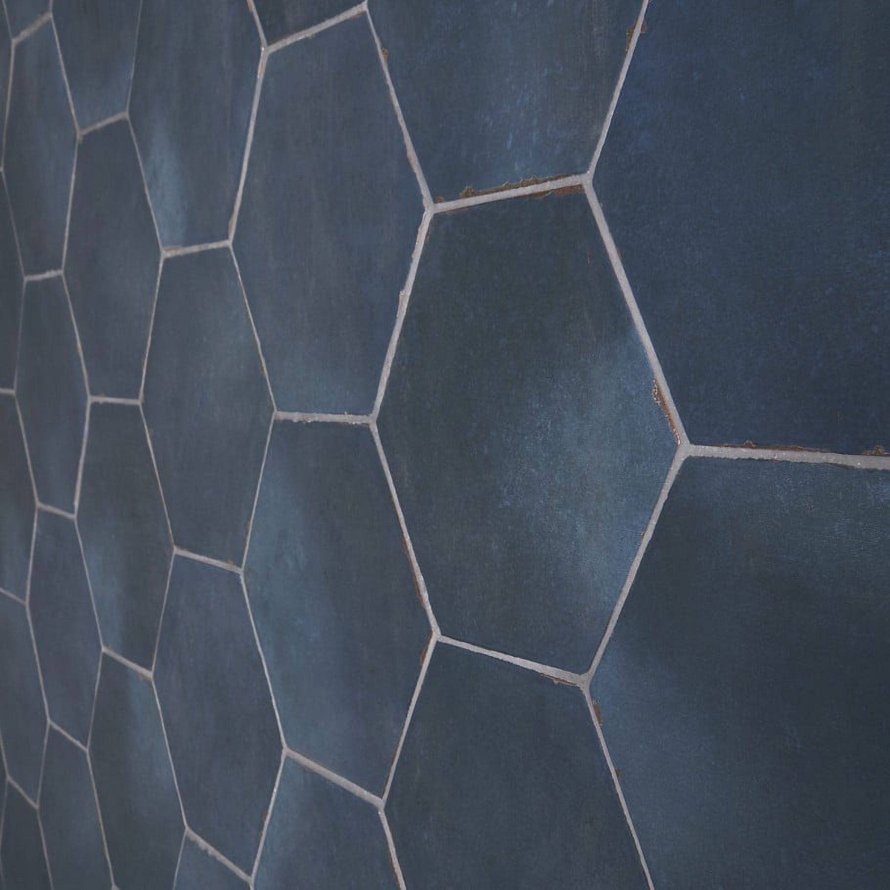 Bond Tile Palo Alto Hex Denim Blue 5.5 in. x 6 in. Porcelain Floor and Wall Tile (5.38 Sq. Ft. / Case)