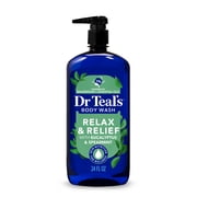 Dr Teal's Relax & Relief Body Wash with Pure Epsom Salt, Eucalyptus & Spearmint Essential Oils, 24 fl oz