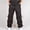 Black, variant on Tbopshirt Pants for Men Solid Multi-Pocket Washed Overalls Outdoor Casual Pants Trousers Sweatpants
