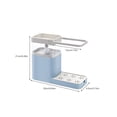 thumbnail image 6 of BrowQuartz Soap Dispenser with Sponge Holder Hanging Rack Liquid Detergent Box Cleaning Container Multifunctional Press Liquid Boxes Pink, 6 of 6
