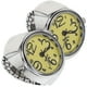 thumbnail image 1 of EeaseMX 2 relojes de cuarzo para llevar en los dedos, relojes creativos con forma de anillo, mini accesorios para mostrar la hora para mujeres y hombres (amarillo), 1 of 7