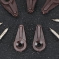 thumbnail image 3 of OFFIGAM 30Pcs Small Glass Clips Brown Plastic Mirror Fixing Clips for Wardrobe Cabinets, 3 of 7