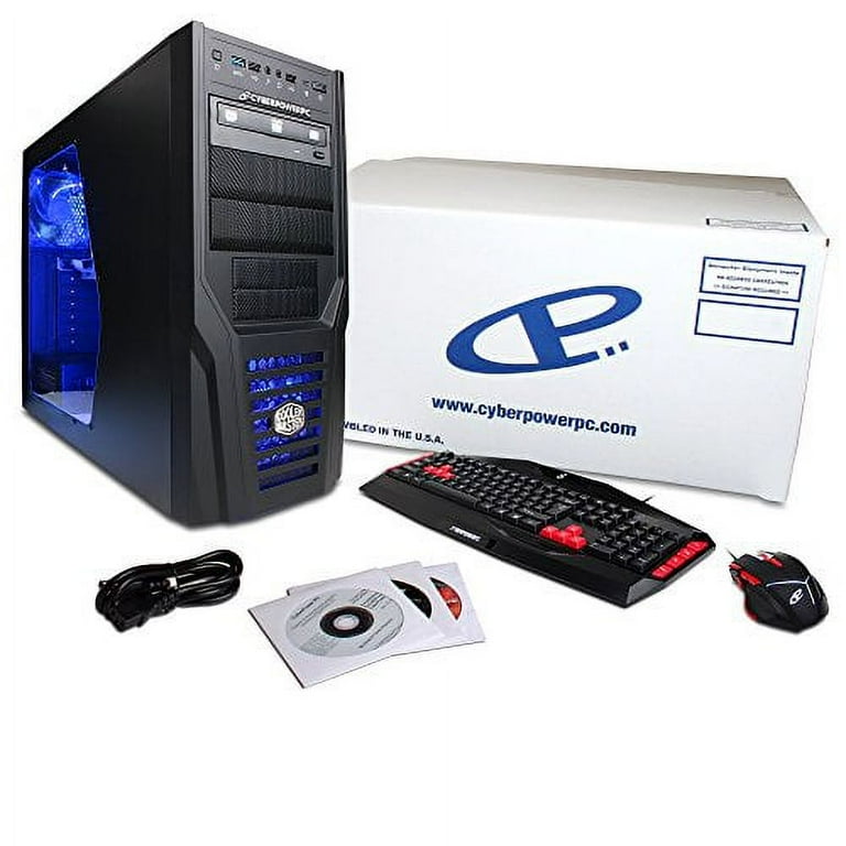CyberpowerPC Gamer Ultra GUA880 Gaming Desktop - AMD FX-4300 Quad Core 3.8GHz, 8GB DDR3 RAM, 1TB HDD, 24X DVD, NVIDIA GT 720 1GB, Windows 10 CyberpowerPC Gamer Ultra GUA880 Gaming Desktop - AMD FX-4300 Quad Core 3.8GHz, 8GB DDR3 RAM, 1TB HDD, 24X DVD, NVIDIA GT 720 1GB, Windows 10