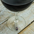 thumbnail image 3 of Kiss the Cook Wine Glass Oval Charm Drink Marker, 3 of 3