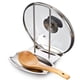 thumbnail image 2 of Soporte para tapa y cuchara, utensilios de acero inoxidable para decoración de cocina, mantiene la encimera organizada, fácil de montar y desmontar, almacenamiento multifuncional, 2 of 8