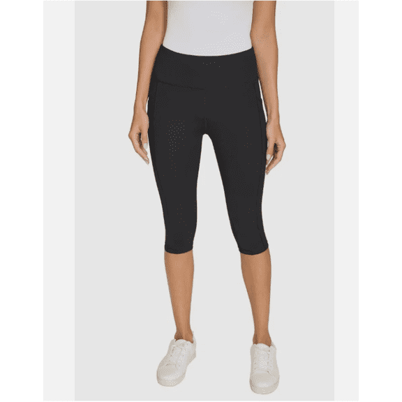 DKNY Women's Sport Capri Tight Black Small