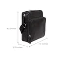 thumbnail image 2 of Hidesign Toledo Genuine Leather Small Crossbody Bag & Messenger Bag with Multiple Pockets - size (7.4"L x 8.2"H x 2.5"W ), 2 of 6