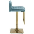 thumbnail image 5 of CLEARANCE! SUPERJARE Bar Stools&nbsp; - Swivel Barstool Chairs with Back, Modern Pub Kitchen Counter Height，velvet, 5 of 10
