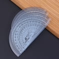 thumbnail image 2 of Hemoton 15PCS Clear Plastic Protractor for Math Angle Measurement 180 Degree Student School Office Use, 2 of 8