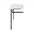 thumbnail image 6 of Sink Vanity Cabinet, Wall Mount, White Black, Ceramic, Stainless, Modern Contemporary, Hotel Bedroom Bathroom Master Suite Guest, 6 of 8