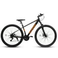 thumbnail image 2 of POVANLI  29 Inch Mountain Bike Adult Full Shimano 21 Speed Mountain Bike, Dual Disc Brake, Aluminum Frame Disc Brake, Front Suspension, Mountain biking for both men and women, Black (Gift), 2 of 6