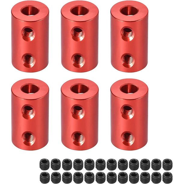 Juego de Acoplamiento rígido tornillo L20xd12 aleación de aluminio 6 uds YONGSHENG