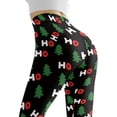 thumbnail image 5 of DISNIMO Christmas Tree Printed High Waisted Yoga Pants for Women, Stretch Workout Leggings Tummy Control Yoga Pants Leggings for Sport, Black, S, 5 of 6