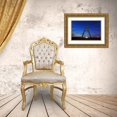 thumbnail image 3 of Texas Picture Archive 24x17 Gold Ornate Wood Framed with Double Matting Museum Art Print Titled - Texas Bridge-night view, 3 of 4