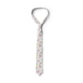 thumbnail image 4 of Men's Tie, Unicorns Rainbow Clouds, 3.7", Pale Pink Pale Blue, by Ambesonne, 4 of 4