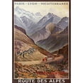 thumbnail image 3 of Vintage Apple Collection 18x24 Black Modern Framed Museum Art Print Titled - Route Des Alpes, 3 of 5