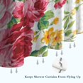 thumbnail image 6 of Pioneer Flower Floral Print Pattern Shower Curtain 36"x72" ,Bathroom Decorative Shower Curtains Set with 12 Hooks,Modern Waterproof Washable Shower Curtain, 6 of 6