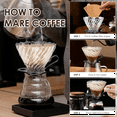 thumbnail image 4 of Pour over Coffee Dripper Filter for 1-4 Cups Reusable Maker Heat- Glass Cone, 4 of 4
