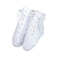 thumbnail image 2 of AUDeals Unisex Jazz Boots, Canvas Dance Shoes with Split Sole Comfort for Ballroom Training and Performance (White, 6.5), 2 of 4