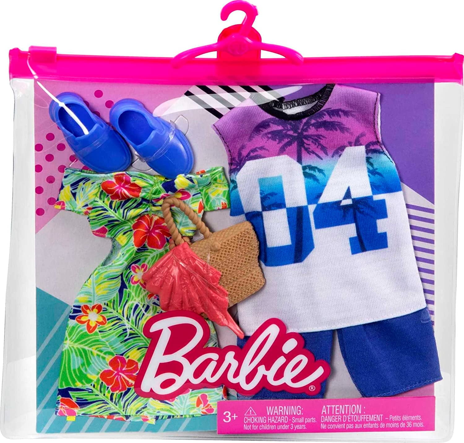 Barbie Ken Fashion Pack Set with Doll Clothes Accessories for