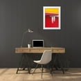 thumbnail image 3 of Moune, Pierre 14x18 White Modern Wood Framed Museum Art Print Titled - Bateaux rouges, 3 of 4