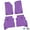 Purple, variant on Flextread Floor Mats for 20-24 Jeep Gladiator - Mopar Licensed Factory Fit - Purple w/ Jeep Wave & Wheel Insert - 100% Made in USA
