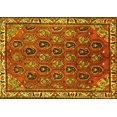 thumbnail image 1 of Ahgly Company Indoor Rectangle Persian Yellow Traditional Area Rugs, 6' x 9', 1 of 4