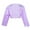 Purple, variant on Manyakai Toddler Girls Satin Cardigan Bolero Long Sleeve Shrug Jacket Wedding Party Dress Cover Up Purple 9-10