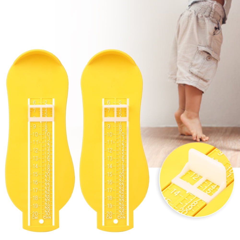 Yellow Shoe Sizer, Foot Gauge, Kid Children Infants For Baby Yellow