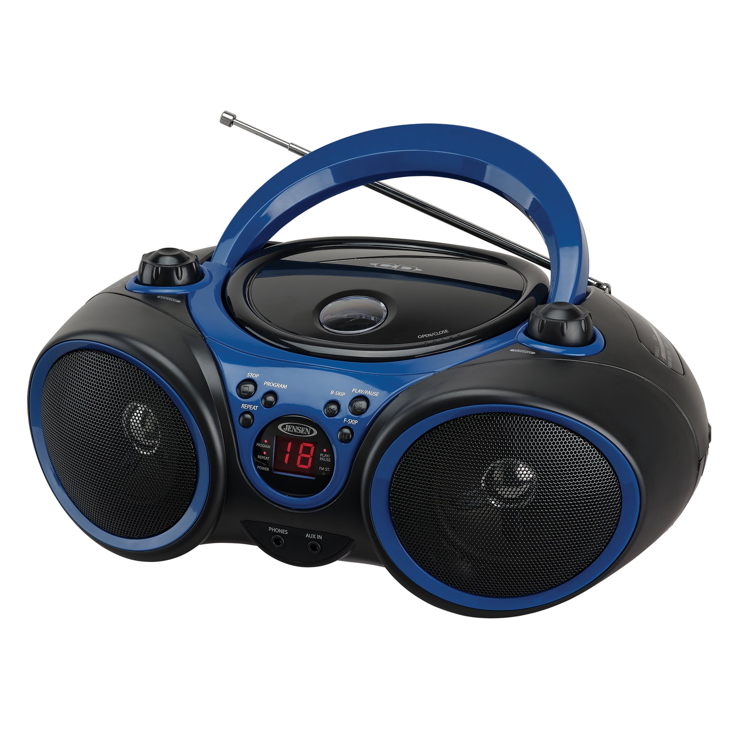 Magnavox MD6972 CD Boombox With Digital AM FM Radio Color Changing