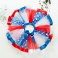 thumbnail image 4 of XQYLOS Patriotic Tutu Set with Star Hair Clips, Red White Blue Crinkle Tulle Dance Skirt for 4th of July, Independence Day Pageant Skirt for Girls, Fireworks Celebration Ballet Outfit, 4 of 8