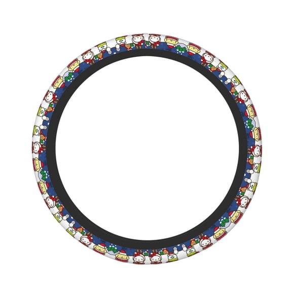 Saiise Sanrio Print Steering Wheel Covers for Car,Truck and SUV,Universal 15 inch Steering Wheel Cover Protection