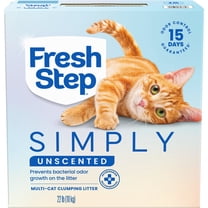 Fresh Step Simply Unscented Multi Cat Clumping Litter, 22 lb